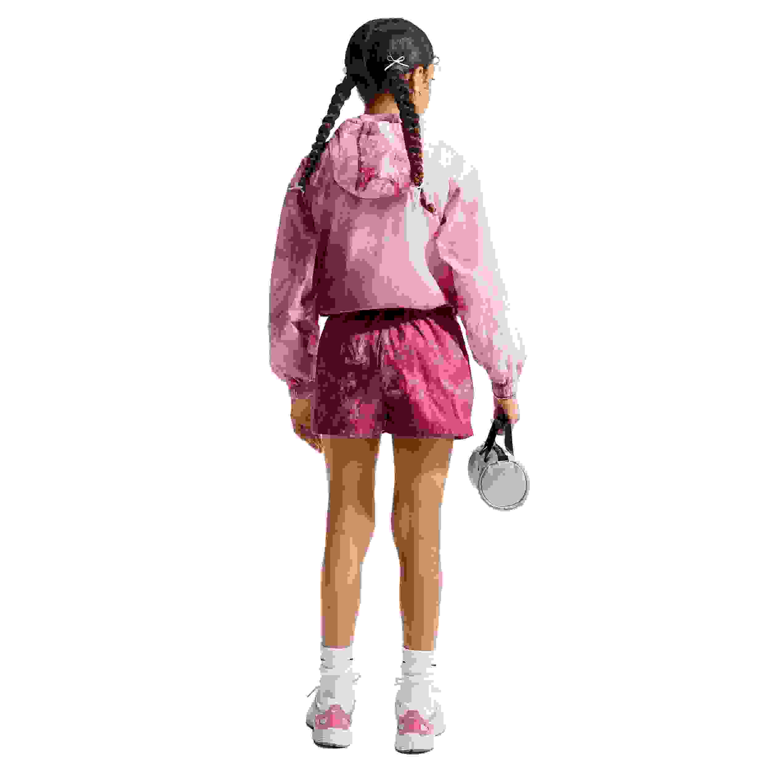 Nike Sportswear Club Big Girls' Pink Woven Shorts
